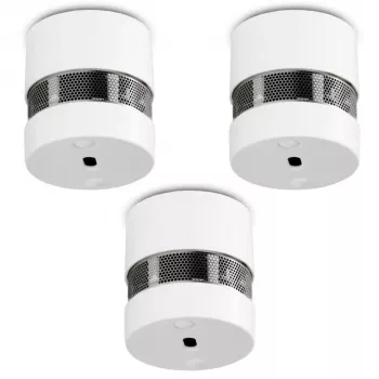 Alecto SD1020 3x mini detetores de fumo com 10 anos de duração da pilha