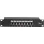 Patch panel FTP CAT6 de 8 portas para 10