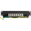 Patch panel FTP CAT6 de 8 portas para 10