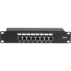 Patch panel FTP CAT6 de 8 portas para 10