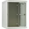DSIT Armário de servidor de parede 6U com porta de vidro, branco, 600x600x368 mm