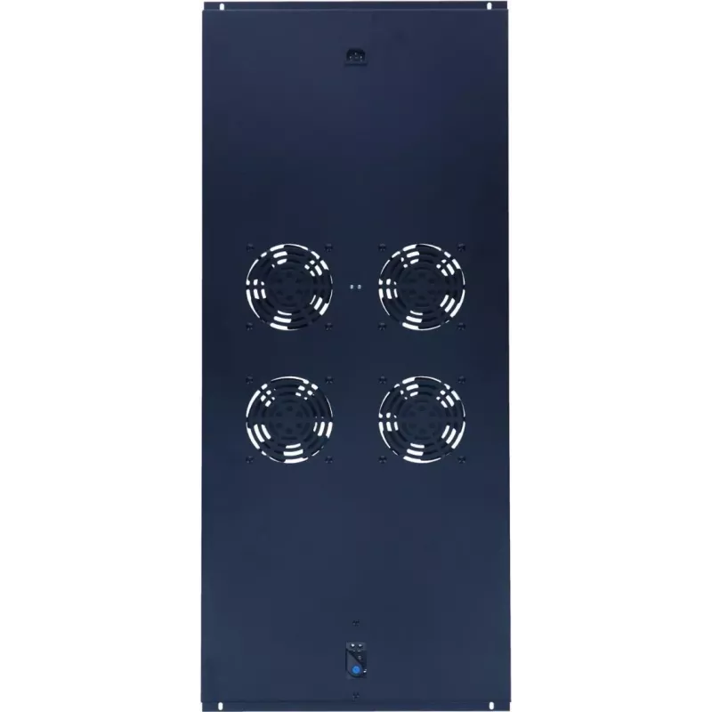 DSIT DS-FT120 Unidade de ventilação de teto para racks de servidor de 1200mm - 4 ventoinhas com termostato, 480 m³/h, 230V, preto