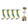 DSIT DS-Earthset Conjunto de ligação à terra para antenas parabólicas e antenas – cabo de terra de cobre de 10m, abraçadeira de mastro galvanizada, conforme DIN-VDE