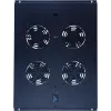 DSIT DS-FT80 Unidade de arrefecimento de rack de servidor com 4 ventoinhas e termostato para armários de 800 mm de profundidade, 1U, 230V, preto