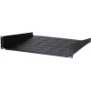 DSIT DS-FH2U450 Prateleira fixa 2U para armários de parede de 600 mm de profundidade, 450 mm de profundidade, preto