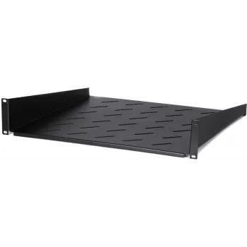 DSIT DS-FH2U450 Prateleira fixa 2U para armários de parede de 600 mm de profundidade, 450 mm de profundidade, preto