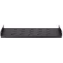 DSIT DS-FH45 Prateleira fixa para armários de parede de 450 mm de profundidade, 1U, preto