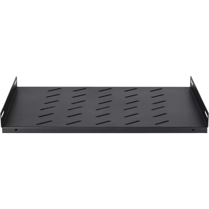 DSIT DS-FH60Wand Prateleira fixa 1U para armários de parede de 600 mm de profundidade, carga de 25 kg, preto