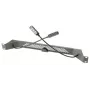 DSIT Candeeiro LED de pescoço de ganso 19 inch branco - Lâmpada XLR flexível para mesas de mistura e racks