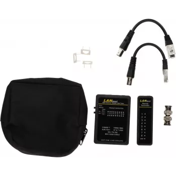 Testador de cabos de rede DSIT DC-CABLETEST-PRO para U/UTP, F/UTP e SF/UTP, Cat5/Cat6