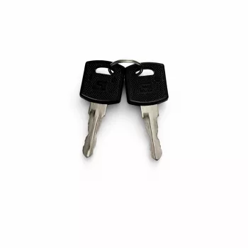 Conjunto de chaves de substituição DSIT para portas de armários de servidor exteriores (9U-22U) - 2 chaves, DS-KEY-OUT-M