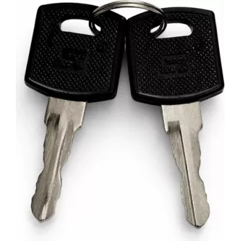 Conjunto de chaves de substituição DSIT para portas de armários de servidor exteriores (9U-22U) - 2 chaves, DS-KEY-OUT-M