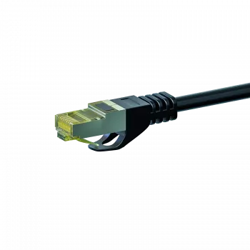 Cabo de rede DSIT DC-70-005 Cat.7 S/FTP PiMF RJ45, 0,5 m, preto