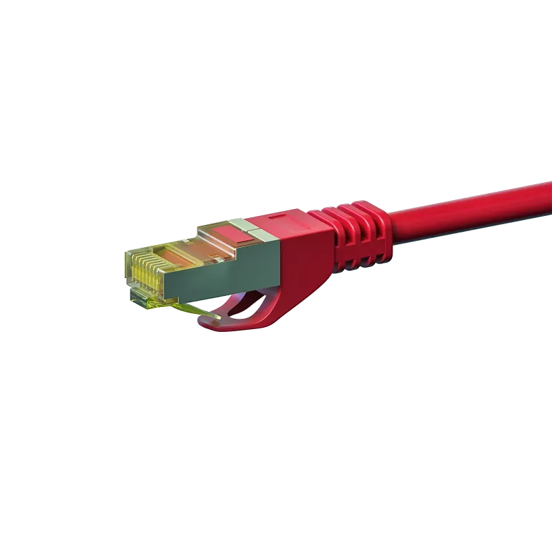Cabo de rede DSIT RJ45 S/FTP (PiMF) Cat.7, vermelho, 5m (DC-75-050)