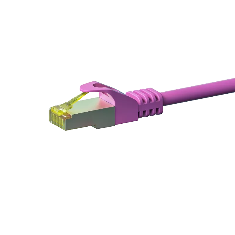 DSIT Cabo de rede Cat.7 S/FTP PiMF RJ45, Rosa, 5 m