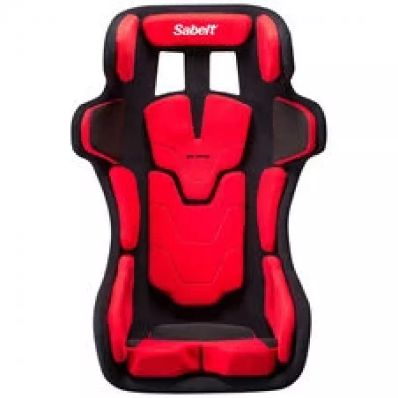 Sabelt GT PAD XL Banco de corrida, carcaça em fibra de vidro, homologado FIA, modular - Preto/Vermelho