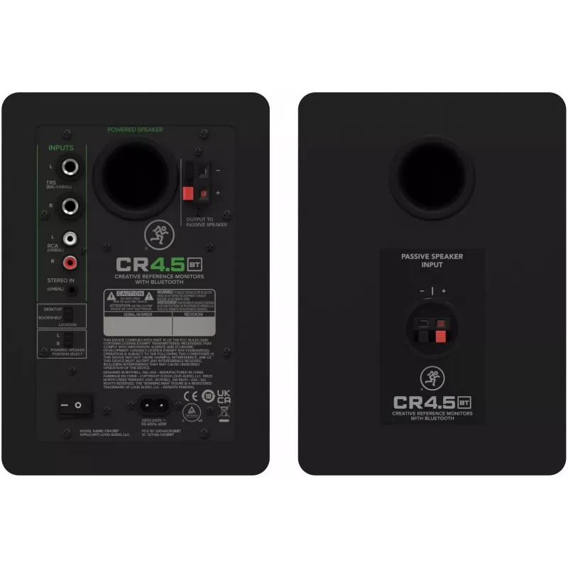 Mackie CR4.5BT Monitores multimédia ativos de 2 vias com Bluetooth (Par)