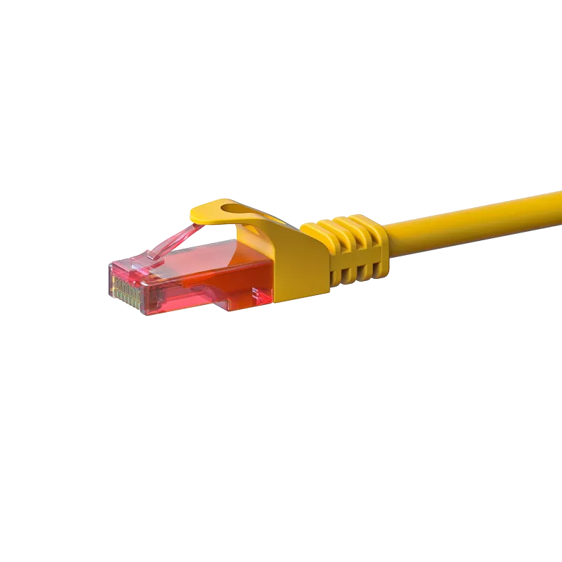 Cabo de rede DSIT CAT6 U/UTP, 3 m, amarelo, 100% cobre (DC-67-030)