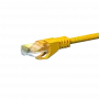 Cabo de rede DSIT CAT 6 U/UTP, 5 m, amarelo, CCA, RJ45, 1 Gbit/s, 250 MHz