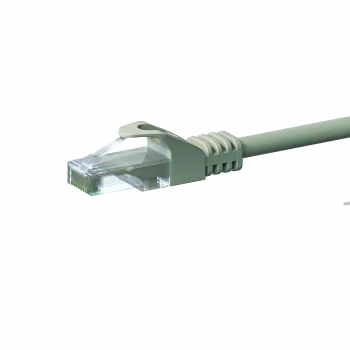 Cabo de rede DSIT Cat 6 U/UTP, 7,5 m, cinzento, CCA, RJ45