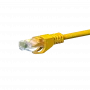 Cabo de rede patch DSIT CAT5e U/UTP, 1 m, amarelo, 100% cobre, RJ45, Gigabit Ethernet
