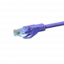Cabo de rede patch DSIT CAT 5e U/UTP, 0,50 m, violeta, CCA, RJ45, Gigabit Ethernet