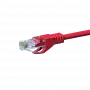 Cabo de rede DSIT CAT 5e U/UTP, 7,5 m, vermelho, CCA, RJ45