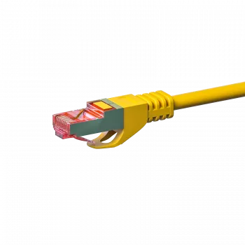 Cabo de rede patch DSIT CAT 6 S/FTP LSOH, 0,5 m, amarelo