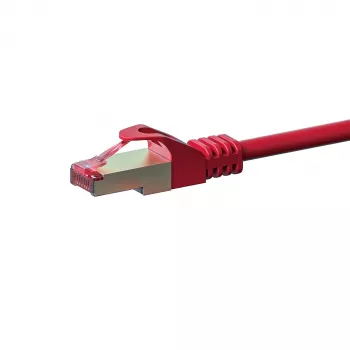 Cabo de rede DSIT CAT 6 LSOH - S/FTP - 10 metros - vermelho (DC-S65-100)