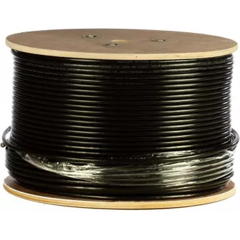 Cabo exterior DSIT DANICOM CAT6 UTP 305m com condutor maciço e bainha PE (Fca) - preto