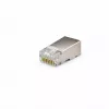 Fichas de rede DSIT FTP RJ45 CAT5e para condutores flexíveis e maciços - pack de 10