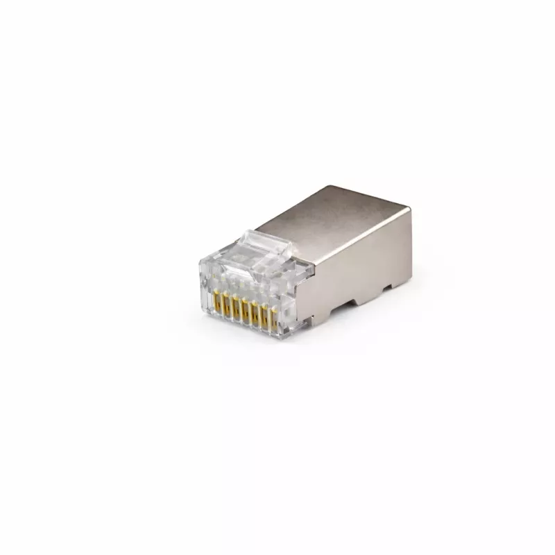 Fichas de rede DSIT FTP RJ45 CAT5e para condutores flexíveis e maciços - pack de 10