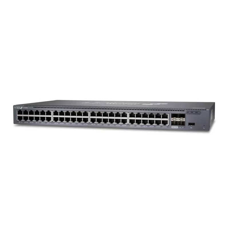 Switch gerido L3 Juniper Networks EX4000-48T de 48 portas 10/100/1000 com uplinks de 10G