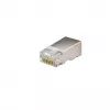 Conectores de rede DSIT FTP RJ45 CAT6 para cabos de condutor maciço - pack de 10