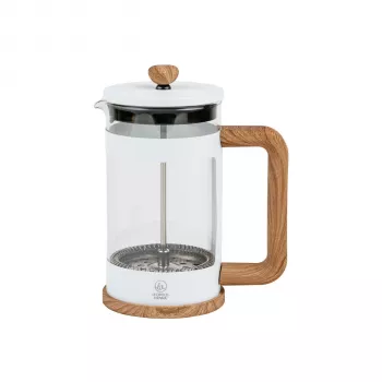 Prensa francesa Leopold Vienna Franca para café e chá, 600 ml, branco