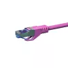 DSIT CAT 6a S/FTP LSOH cabo de rede patch, 30m, rosa, 10Gbps, 500MHz, RJ45