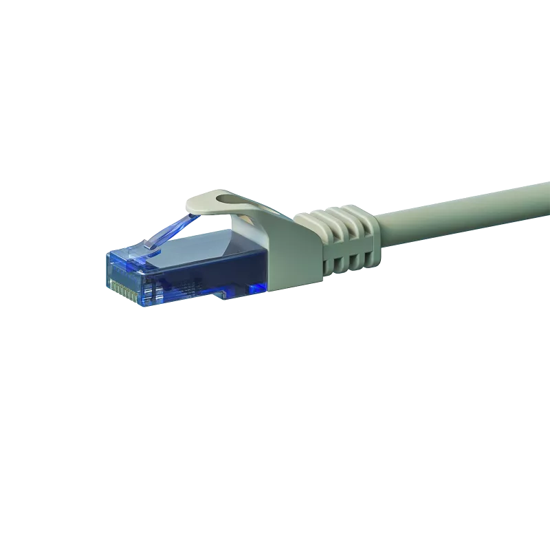 DSIT CAT6a cabo patch Ethernet U/UTP 100% cobre 2m cinzento