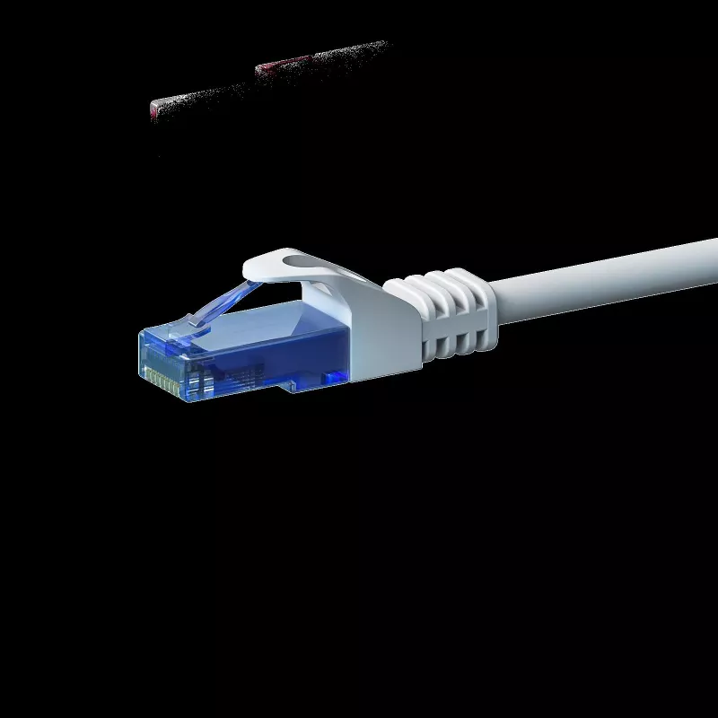 DSIT CAT6a U/UTP 100% cobre cabo patch Ethernet 7,5 m branco