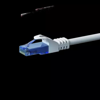 DSIT CAT6a cabo de rede 100% cobre - U/UTP - 15 metros - branco (DC-U6A2-150)