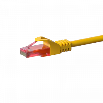 Cabo de rede DSIT DC-67-075 CAT6 U/UTP, 7,5 m, amarelo, 100 % cobre