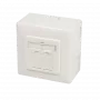 Tomada dupla RJ45 blindada DSIT DC-Wall-Out-STP6-I de sobrepor Cat. 6/Class E, marfim