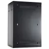 Armário servidor de parede DSIT 18U com porta metálica, 600x450x900 mm, preto