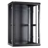 Armário servidor de parede DSIT 18U com porta metálica, 600x450x900 mm, preto