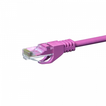 Cabo de rede DSIT CAT 6 U/UTP - 7,5 m - rosa - CCA (DC-C69-075)