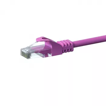 Cabo de rede DSIT CAT 6 U/UTP - 15 metros - rosa - CCA (DC-C69-150)