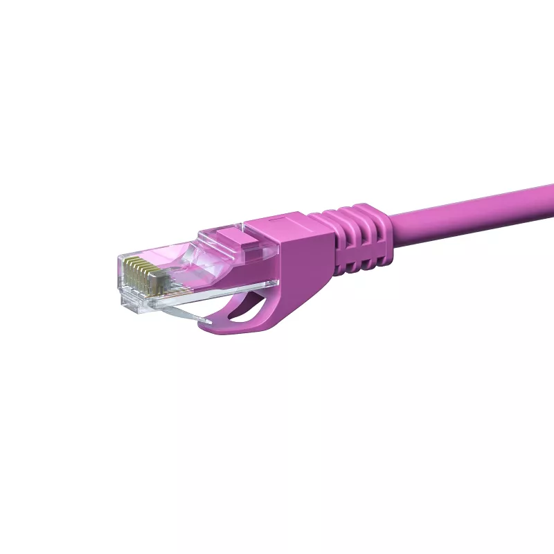 Cabo de rede DSIT CAT 6 U/UTP - 15 metros - rosa - CCA (DC-C69-150)