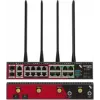 Módulo série RS232 de 4 portas Opengear OM1304-4E com switch Ethernet Gigabit de 4 portas, pinagem X1/X2 selecionável por software