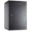 Armário servidor de parede DSIT 27U com porta de vidro, 600x600x1300 mm, preto