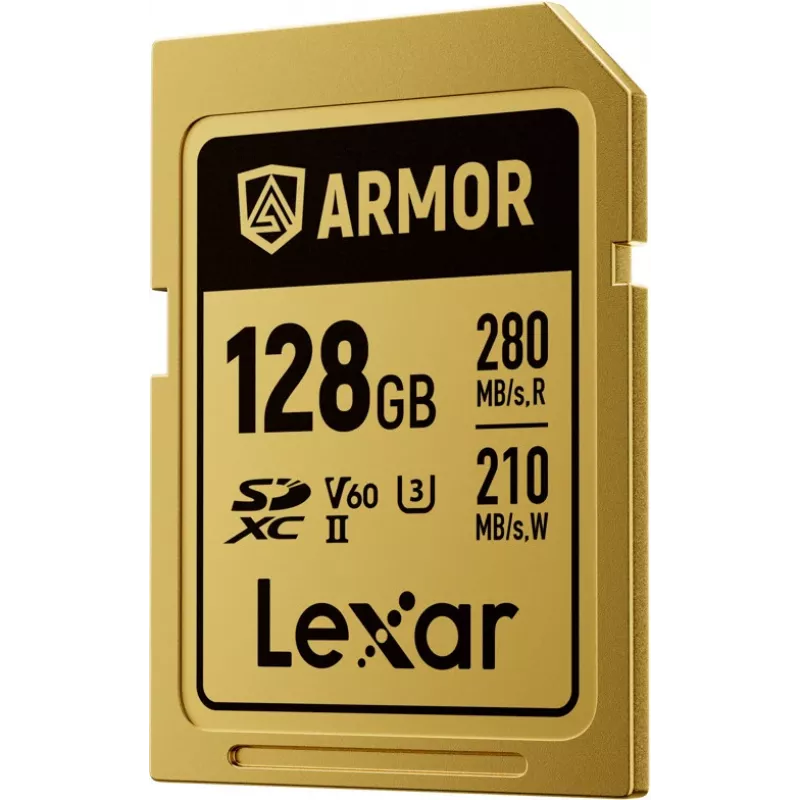 Lexar Professional ARMOR GOLD 128GB SDXC UHS-II V60 cartão de memória (LSDAMGL128G-RNNNG)