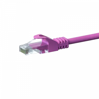 Cabo de patch de rede DSIT CAT5e U/UTP, 0,25 m, rosa, 100% cobre, RJ45, 1 Gbit/s (DC-59-002)